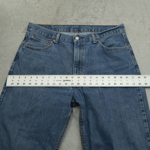 Levi's 550 Jeans Mens Size 36x30 Blue Relaxed Fit 100% Cotton Denim Medium Wash - Picture 13 of 15
